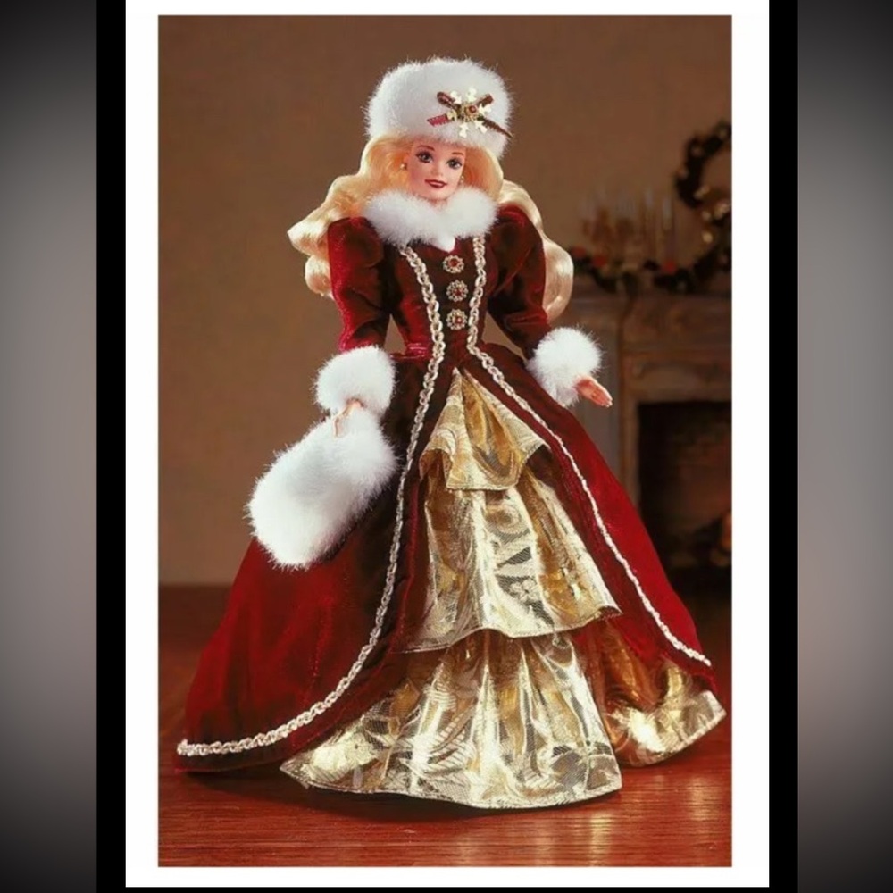 1996 Iconic Barbie Happy Holidays Special Edition Doll Mattel New box flaws